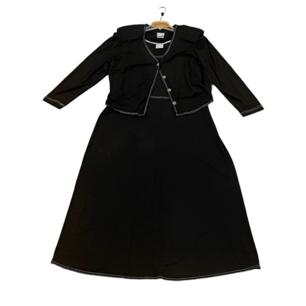 20 Rabbit Rabbit Rabbit Designs Black Sleeveless Stretchy Evening‎ Dress Jacket - Picture 5 of 9
